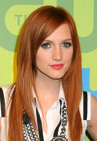 side bangs with long hair. If you have long bangs and you want short side swept bangs maybe just below 